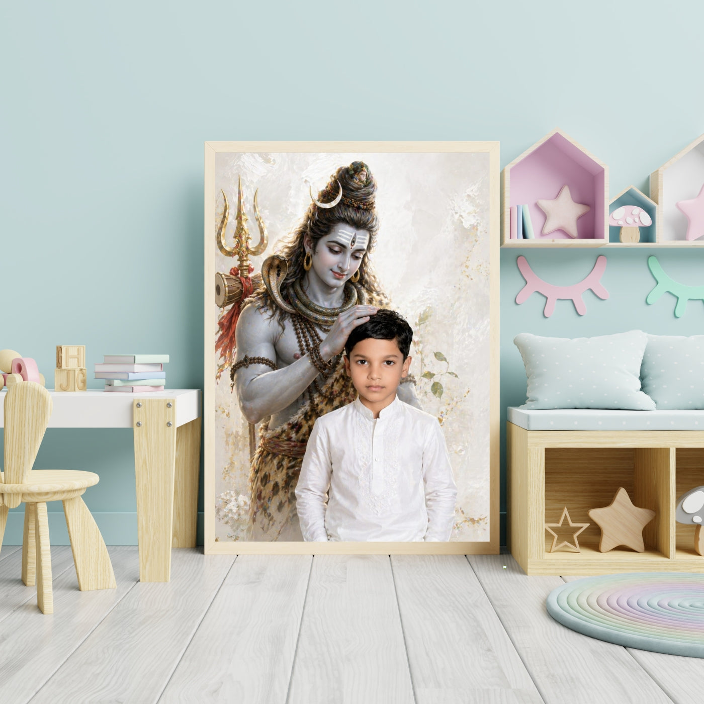 Personalized Shiva Blessing Framed Wall Art