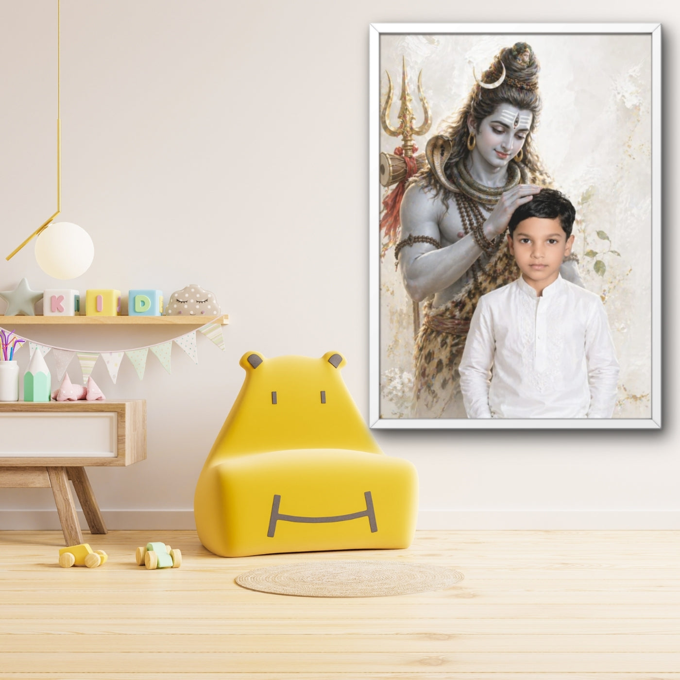 Personalized Shiva Blessing Framed Wall Art
