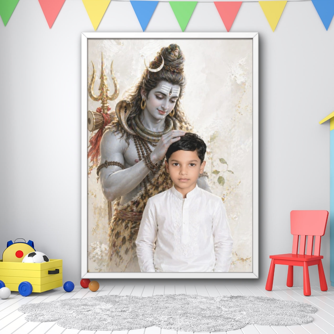 Personalized Shiva Blessing Framed Wall Art