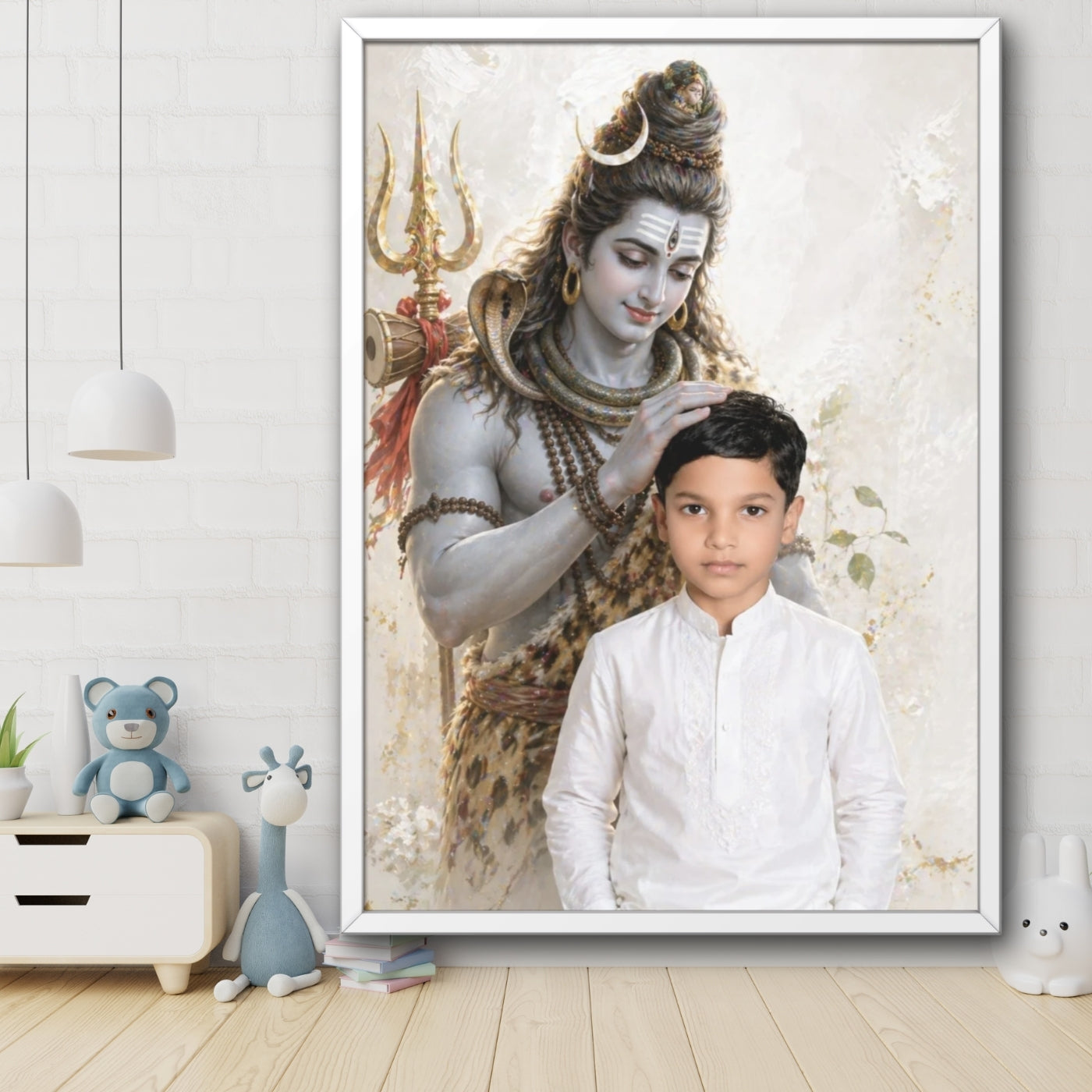 Personalized Shiva Blessing Framed Wall Art