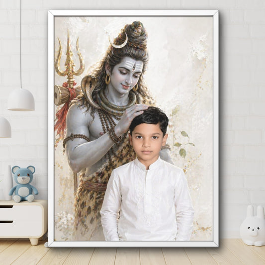 Personalized Shiva Blessing Framed Wall Art