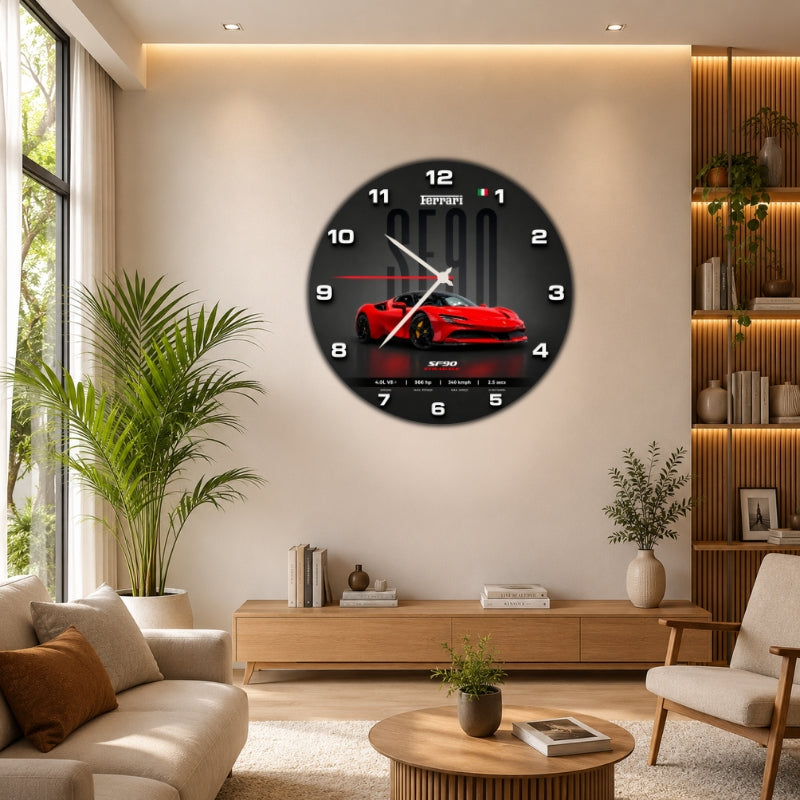 Premium Sports Car Wall Clock