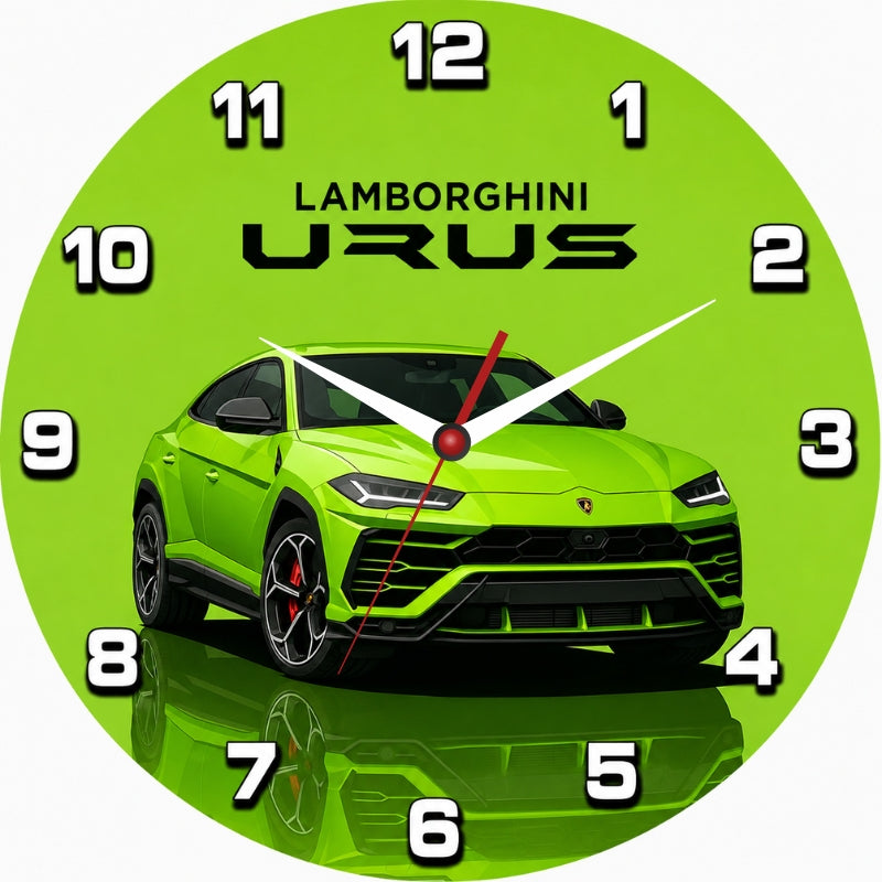 Luxury Sports Car Wall Clock Framed Wall Art