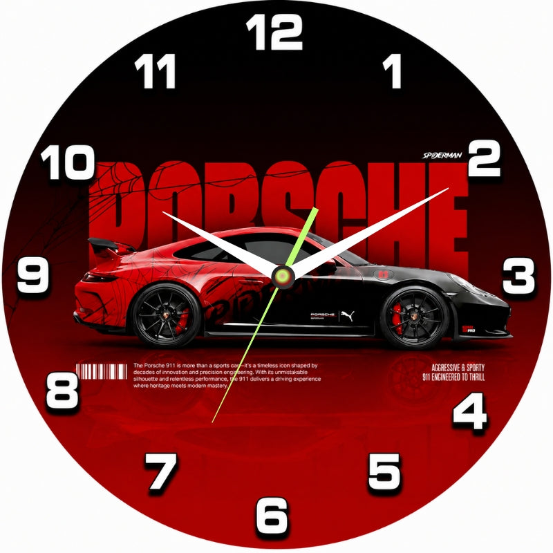 Car Theme Wall Clock