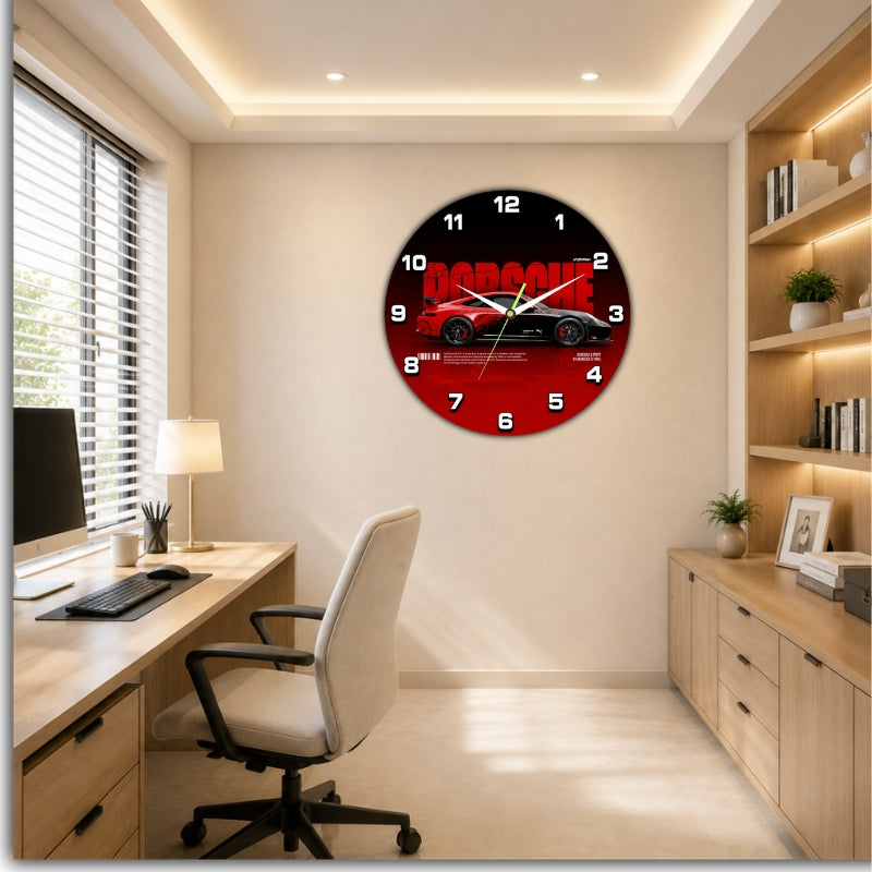 Car Theme Wall Clock