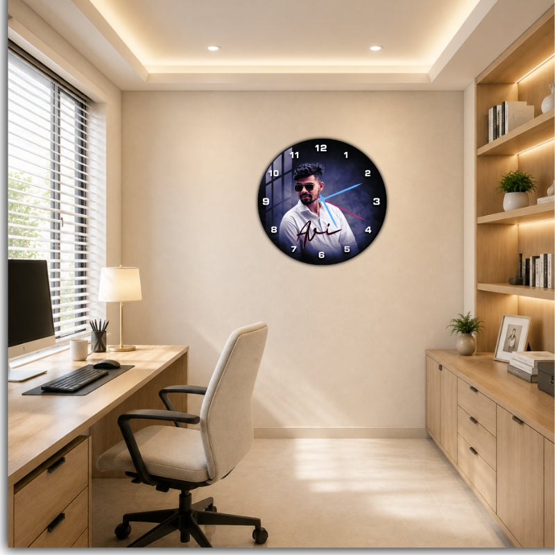 Personalized Photo Wall Clock Framed Wall Art