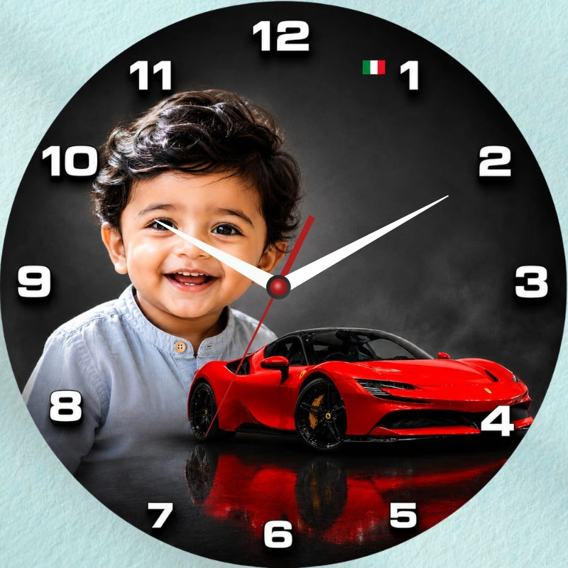 Personalized Kids Photo Wall Clock