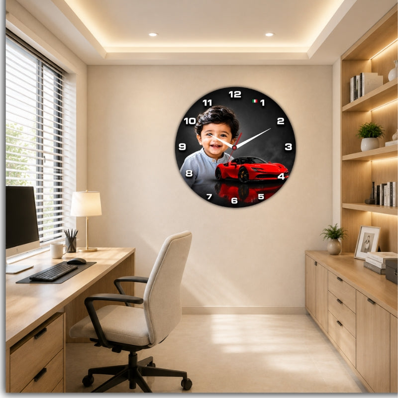 Personalized Kids Photo Wall Clock