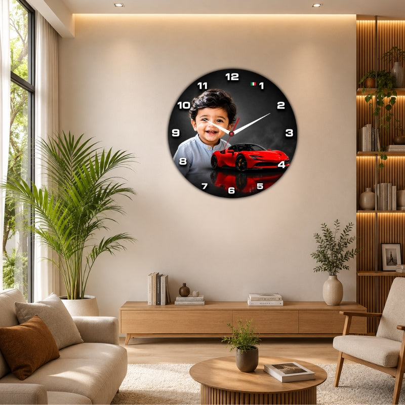 Personalized Kids Photo Wall Clock