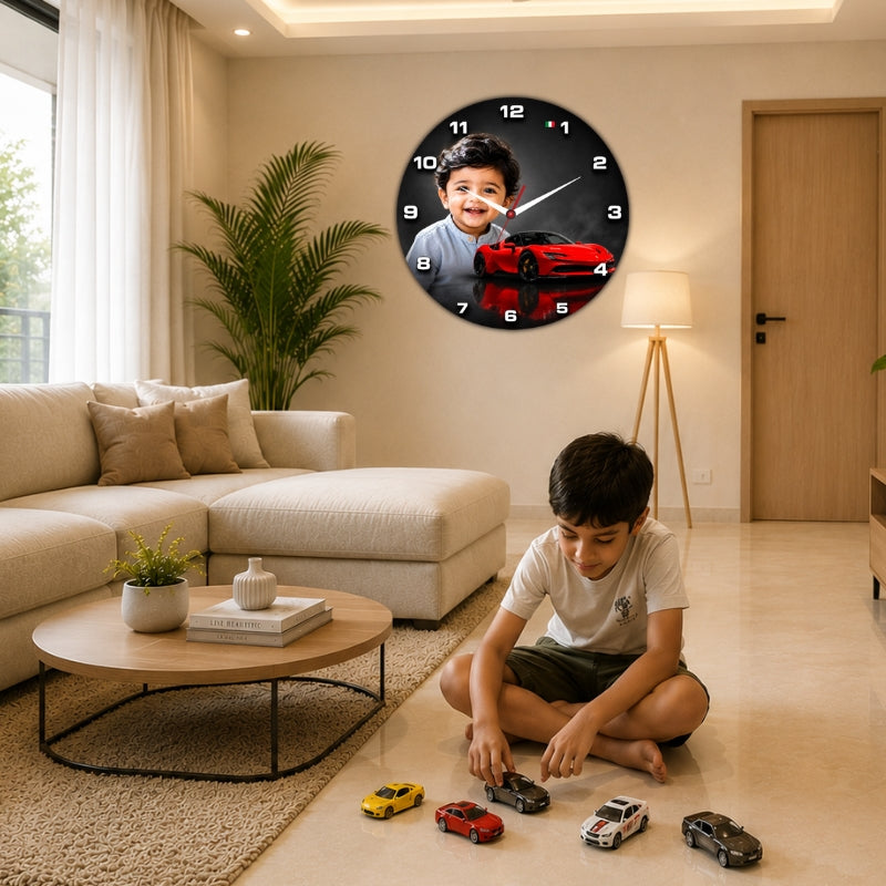 Personalized Kids Photo Wall Clock