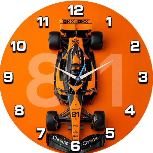 Formula Racing Car Wall Clock