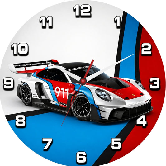 Racing Sports Car Wall Clock