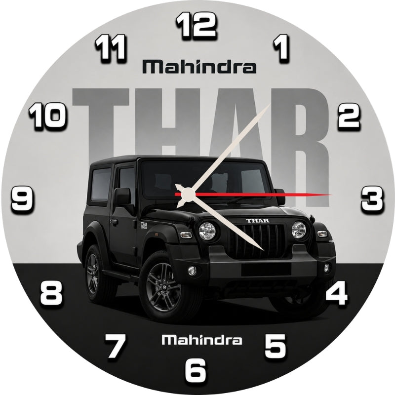 SUV Theme Wall Clock