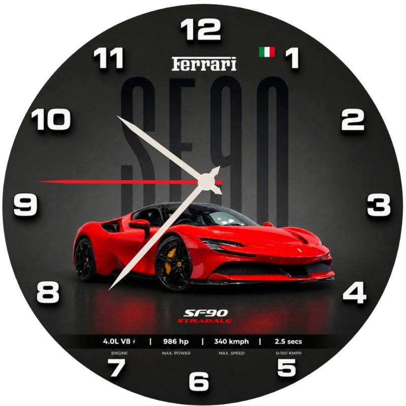 Premium Sports Car Wall Clock