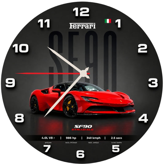 Premium Sports Car Wall Clock