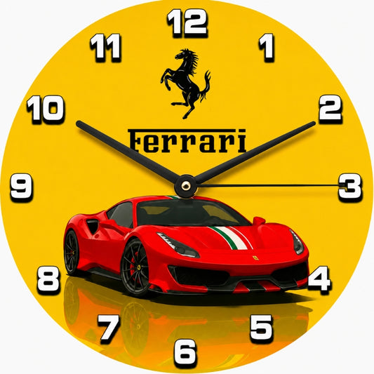 Luxury Sports Car Wall Clock