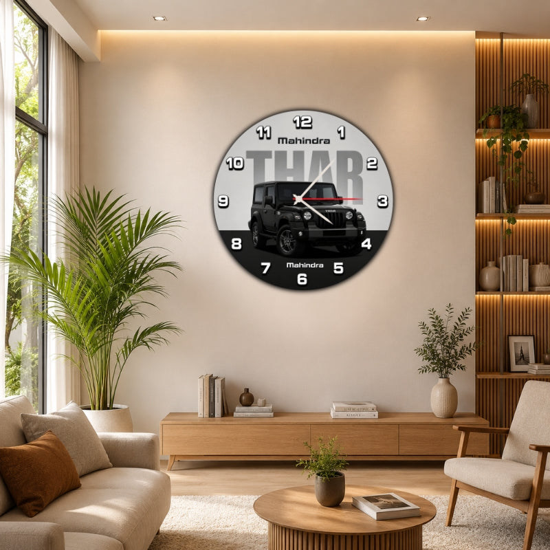 SUV Theme Wall Clock