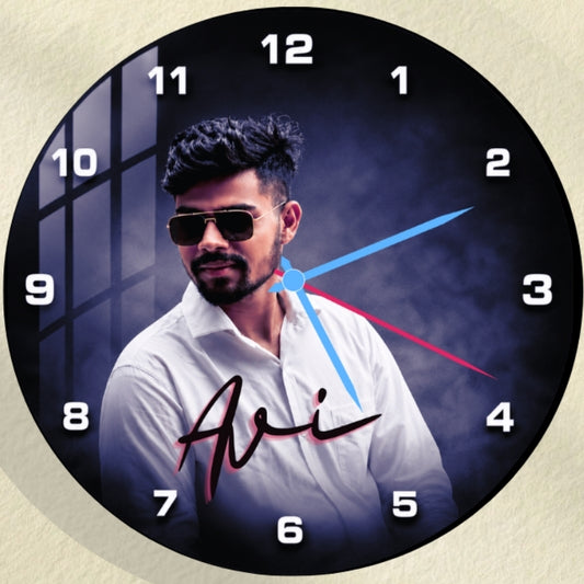 Personalized Photo Wall Clock Framed Wall Art