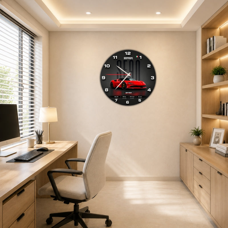 Premium Sports Car Wall Clock