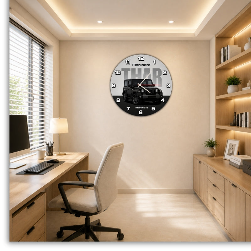 SUV Theme Wall Clock