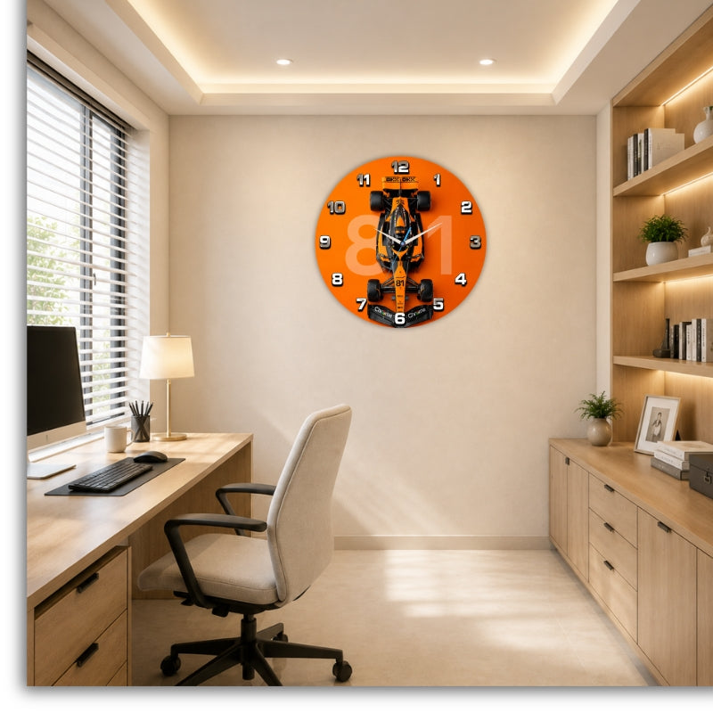 Formula Racing Car Wall Clock