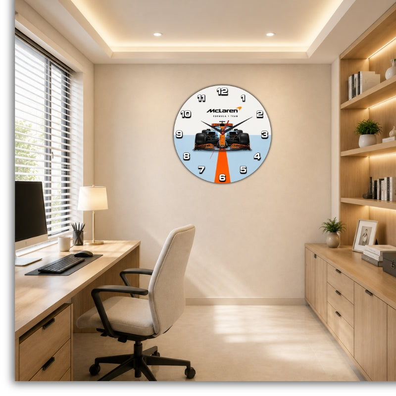 Formula Racing Wall Clock