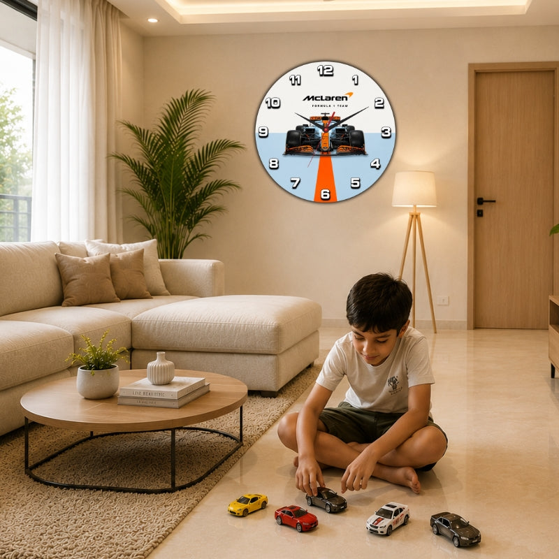 Formula Racing Wall Clock