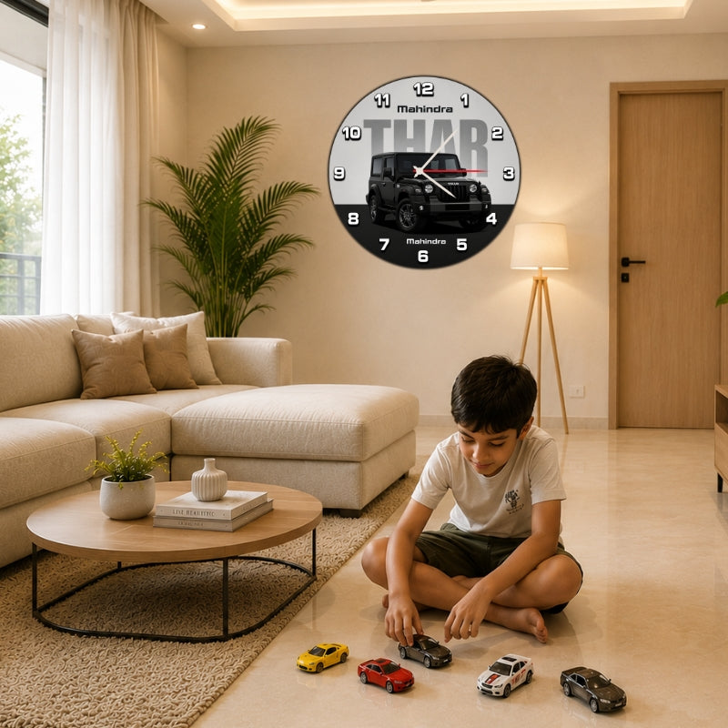 SUV Theme Wall Clock